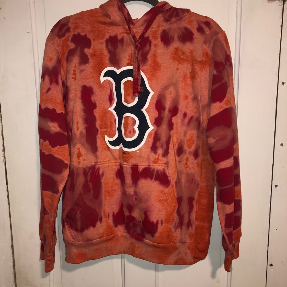 Bleach Dyed Red Sox Hoodie
